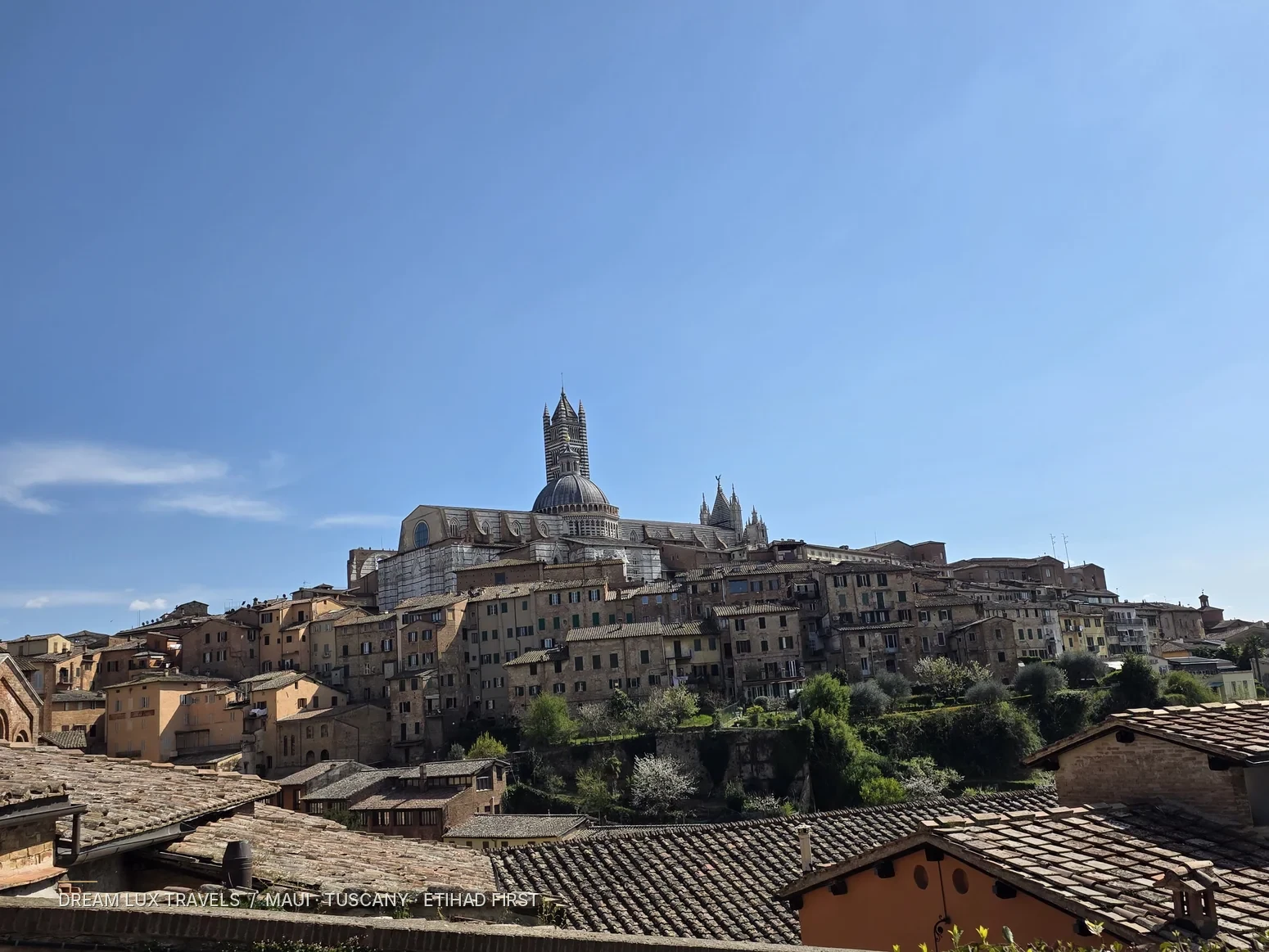 Original photograph of the historic Siena skyline in Tuscany.
